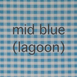Gingham blackout fabric, Blue Lagoon, 70x135cm, clearance